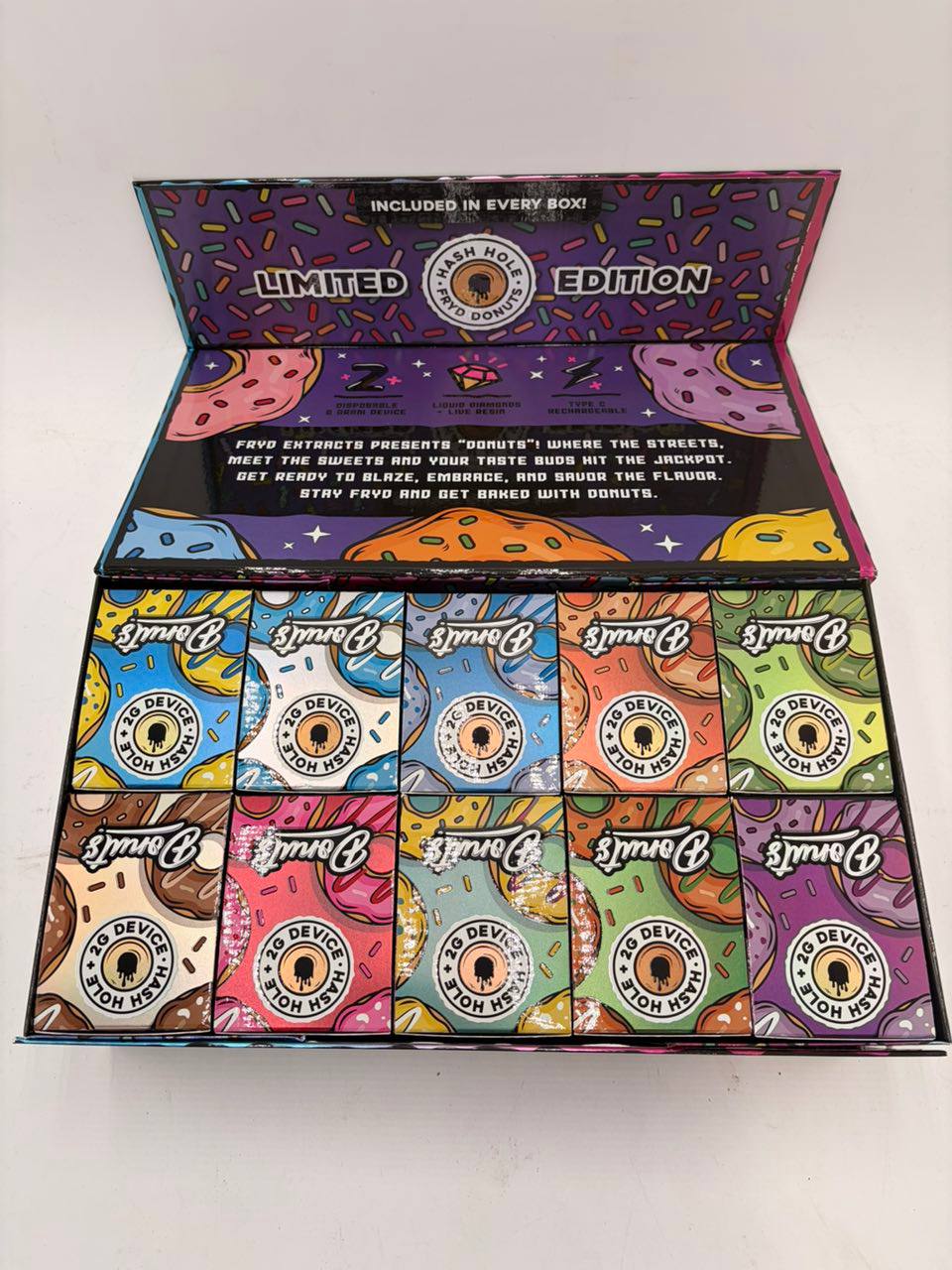 fryd donuts + hash hole 2g disposable fryd donuts + hash hole 2g disposable