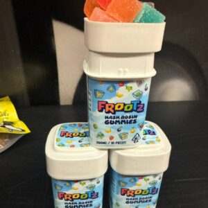 frootz hash rosin 300mg gummies